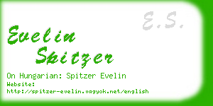 evelin spitzer business card